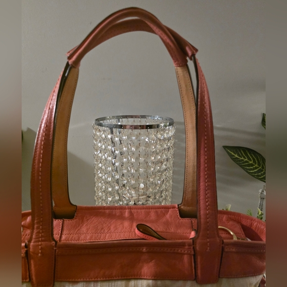 Coach Pink and Cream Signature Tote - Picture 6 of 12